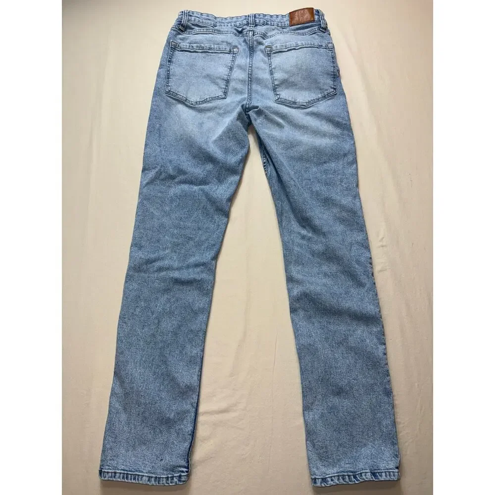 Mens‎ Valor Slim Straight 30 Light Wash Stretch Denim Jeans